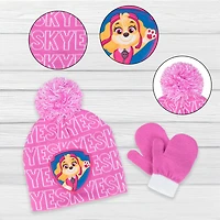 Nickelodeon Skye Paw Patrol Toque And Mitten Set Pink
