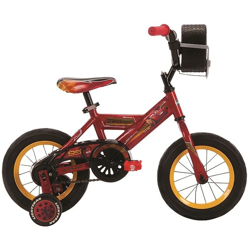 Huffy Disney Cars Bike with Tire Case - 12 inch