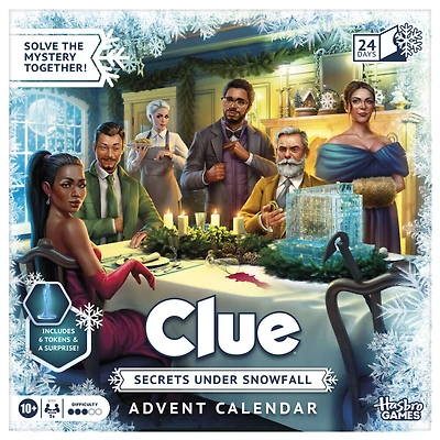 Clue Advent Calendar: Secrets Under Snowfall - English Edition