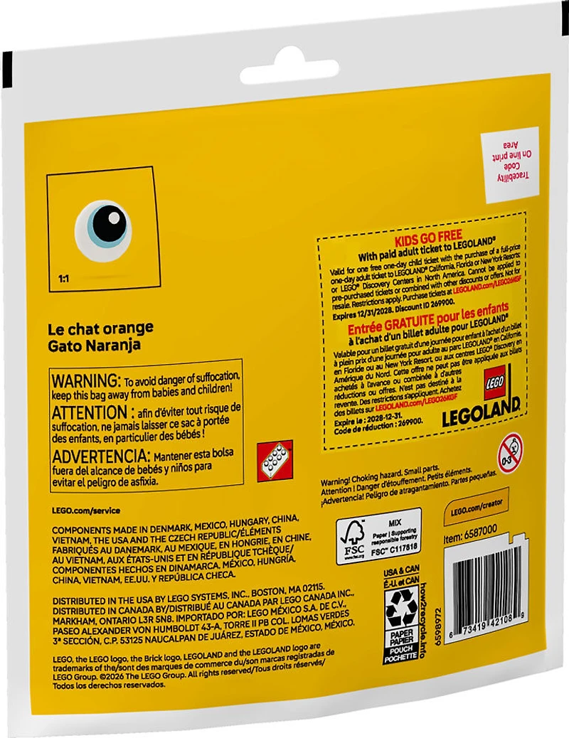 LEGO Creator Le chat orange 30714