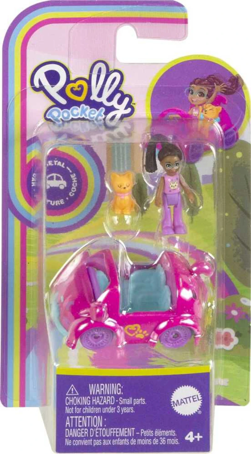 Polly Pocket Micro-poupée, véhicule en métal