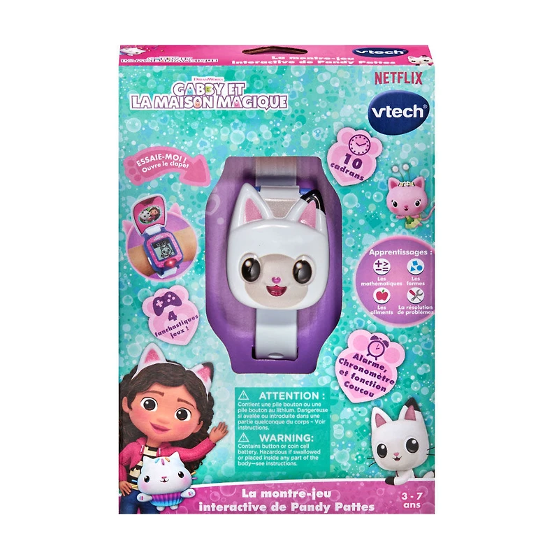 VTech Gabby et la maison magique - La montre-jeu interactive de Pandy Pattes - Édition française