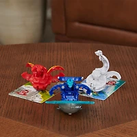 Bakugan Starter 3-Pack, Special Attack Bruiser, Dragonoid, Hammerhead et Nillious, figurines articulées personnalisables qui tournent et cartes à collectionner
