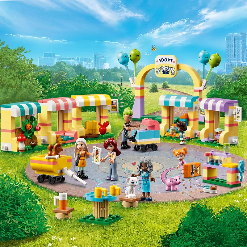 Jouet LEGO Friends La journée d'adoption des animaux de compagnie 42615