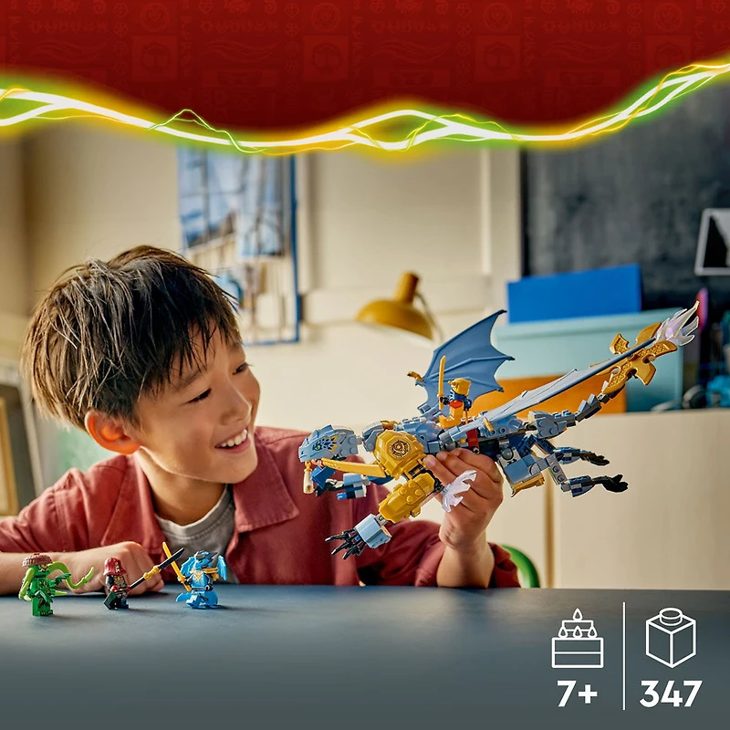 LEGO NINJAGO Le Combat de Riyu, le Dragon Ninja, Jouets de Ninja, Jouet de Construction avec 4 Figurines 71855
