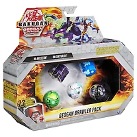 Bakugan Geogan Brawler 5-Pack, Exclusive Arcleon and Surturan Geogan and 3 Bakugan Collectible Action Figures