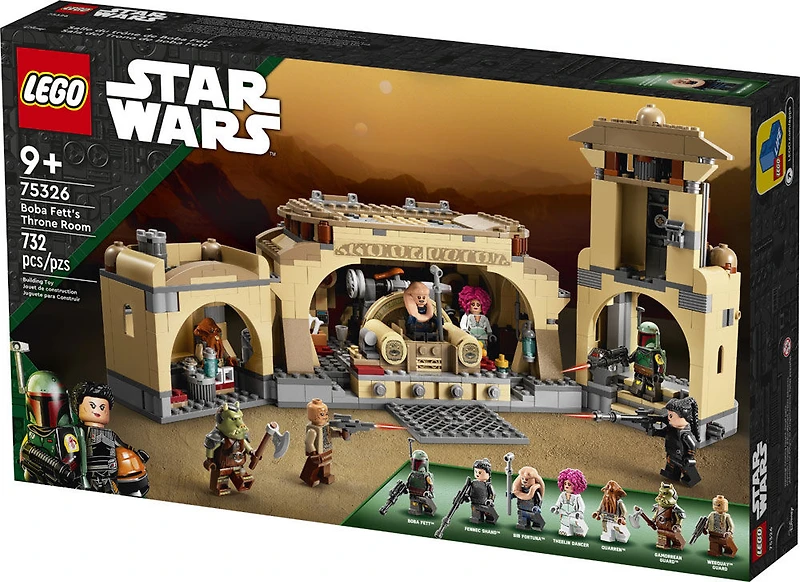 LEGO Star Wars La salle du trône de Boba Fett 75326 Ensemble de construction (732 pièces)