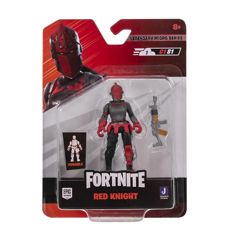Fortnite paquet de 1 figurine (série Micro Légendaire) - Chevalresse Rouge