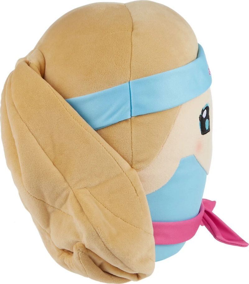 Barbie Cuutopia Plush, 10-inch Soft Pillow Doll, '80s-Inspired Workout Look & Soft Belt