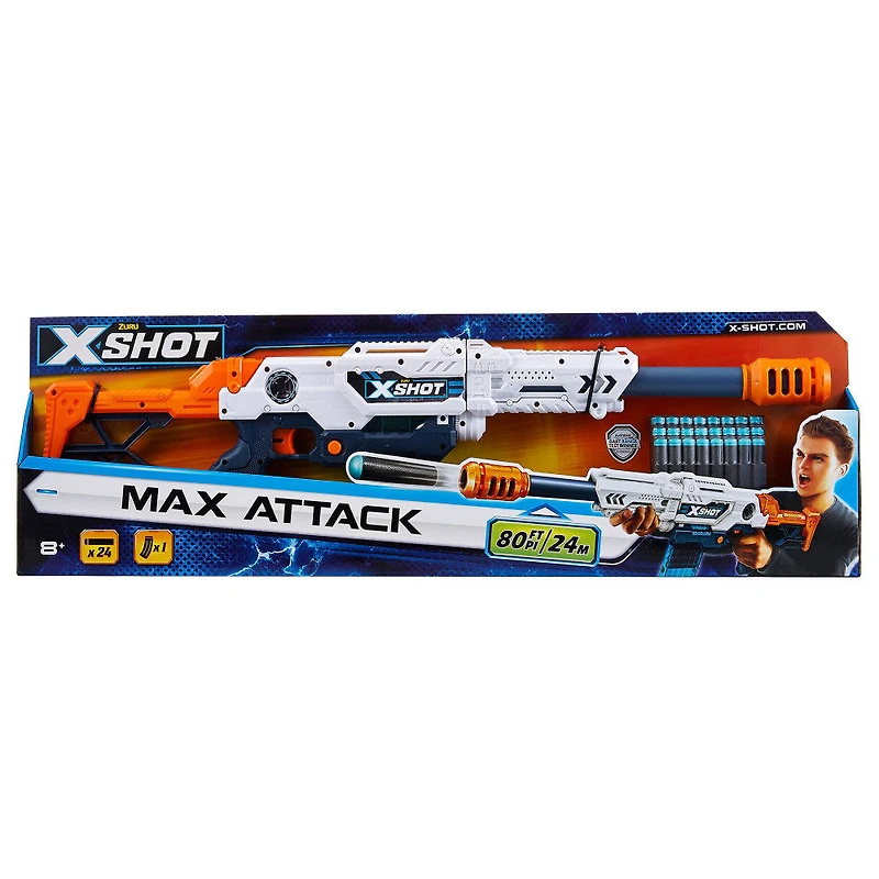 Pistolet à fléchettes en mousse X-Shot Excel Max Attack Ultimate Combo