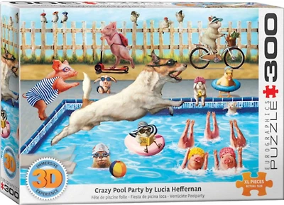 Eurographics Puzzle lenticulaire Crazy Pool Day 300 pièces