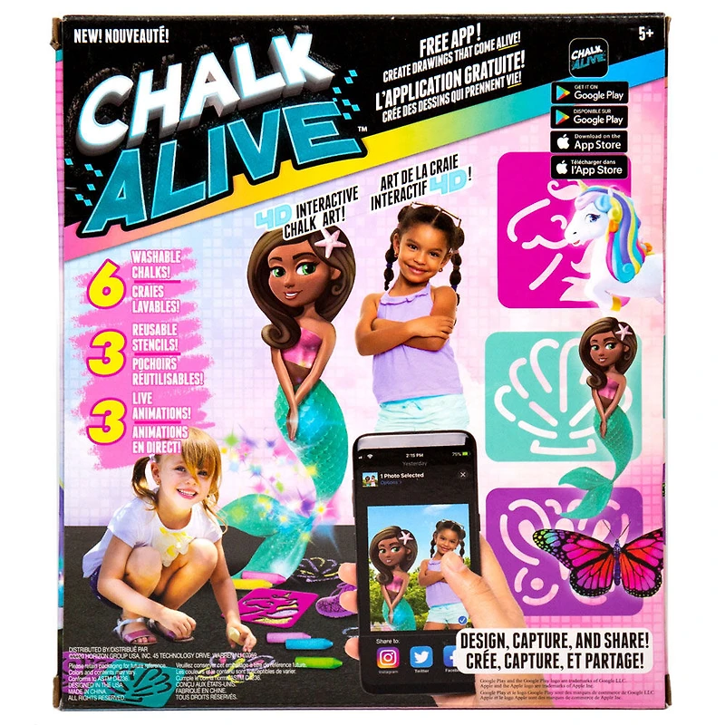 Chalk Alive La licorne et ses amis