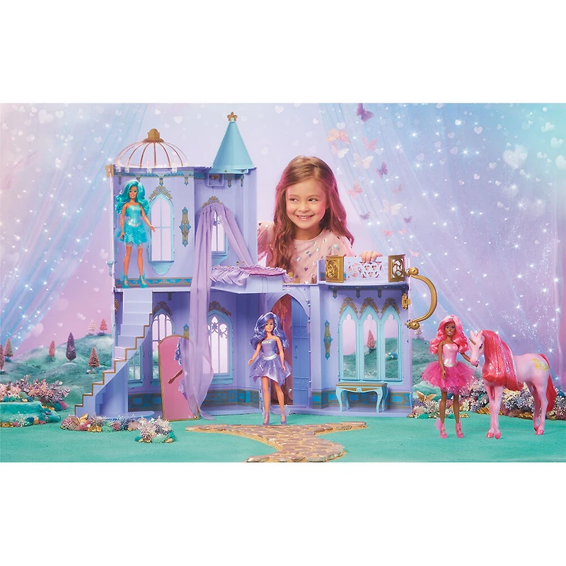 Château majestueux MGA's Dream Ella | jeu de château | jouet portatif | convient aux poupées-mannequins de 11,5 po (29 cm)