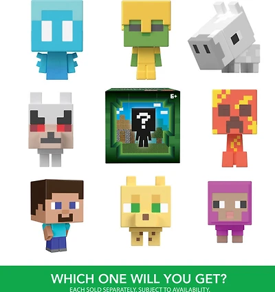 Minecraft-Assortiment Mini-Têtes Modulables, personnages jeu vidéo