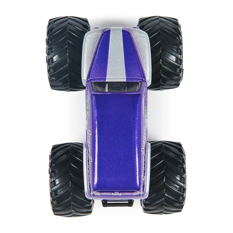 Monster Jam, Monster truck Grave Digger The Legend officiel, véhicule en métal moulé, échelle 1:64