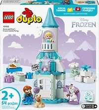 LEGO DUPLO │ Disney La Fête d'Anna et Elsa au Château de Glace, Jouet à Construire pour Tout-Petits pour le Jeu de Simulation 10455