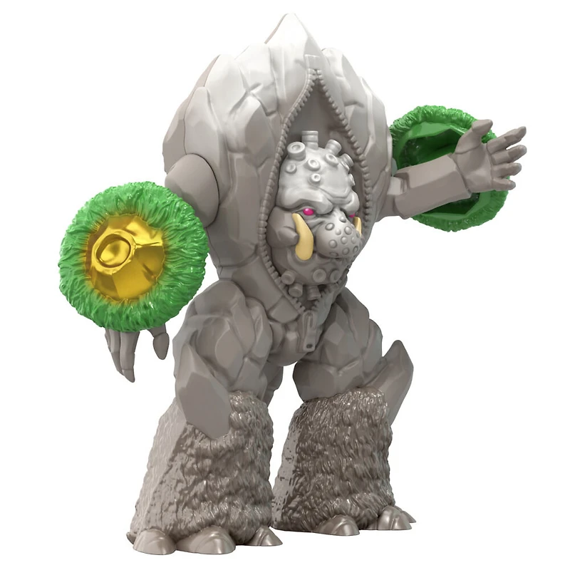 Power Rangers Dino Fury Battle Attackers 2-Pack Black Ranger vs. Smashstone Kicking Action Figure Toys