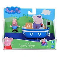 Peppa Pig Peppa's Adventures Petit bateau avec 1 figurine de 7,5 cm de George Pig