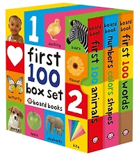 First 100 Board Book Box Set (3 books) - Édition anglaise