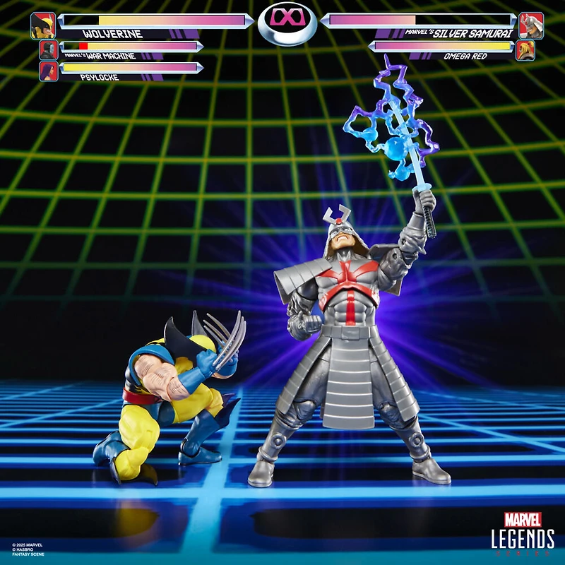 Marvel Legends Series Gamerverse Wolverine vs Marvel's Silver Samurai Action Figure Collectibles