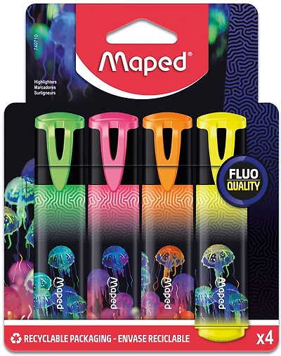 Maped Surligneurs Deepsea 4Pcs