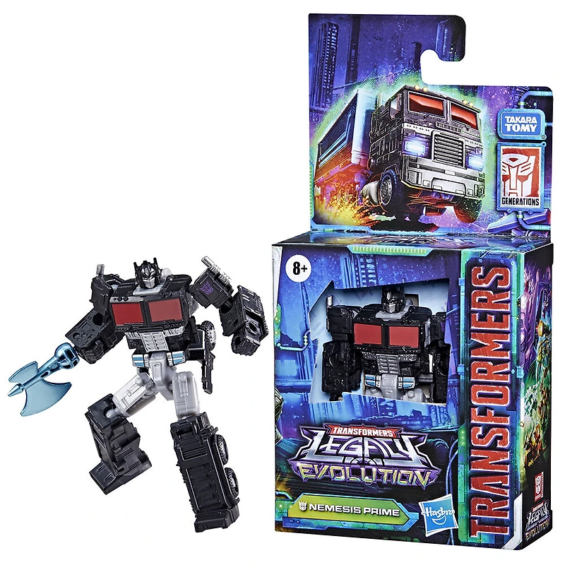 Transformers Generations Legacy Evolution, figurine Nemesis Prime classe Origine de 8,5 cm