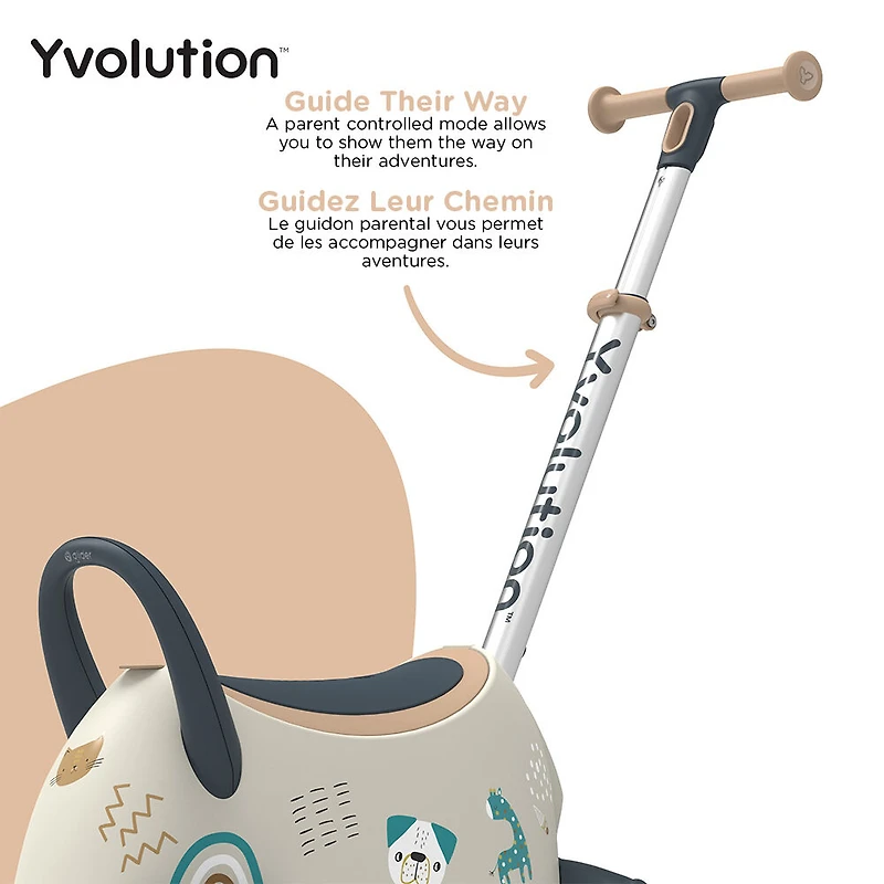 Yvolution Glider Luna Go Ride-On - Milk Tea