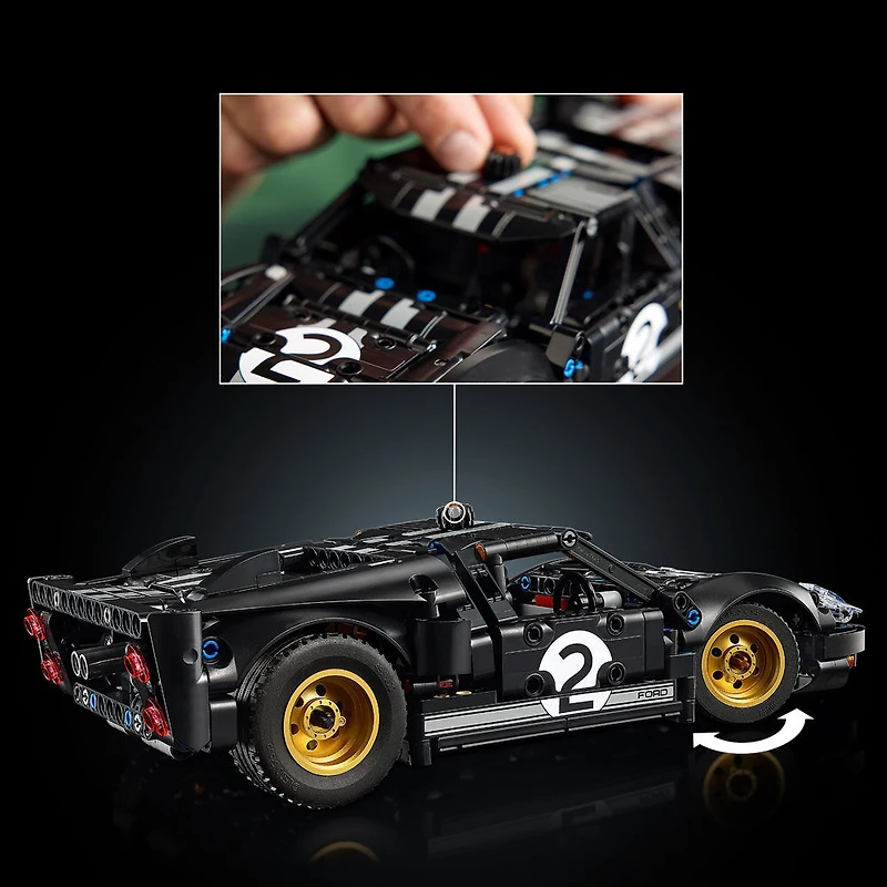 LEGO Technic La Voiture de Course Ford GT40 MKII 1966 pour Adultes, Modèle de Voiture Classique, Ensemble de Construction pour Adultes de 18 Ans et Plus 42223