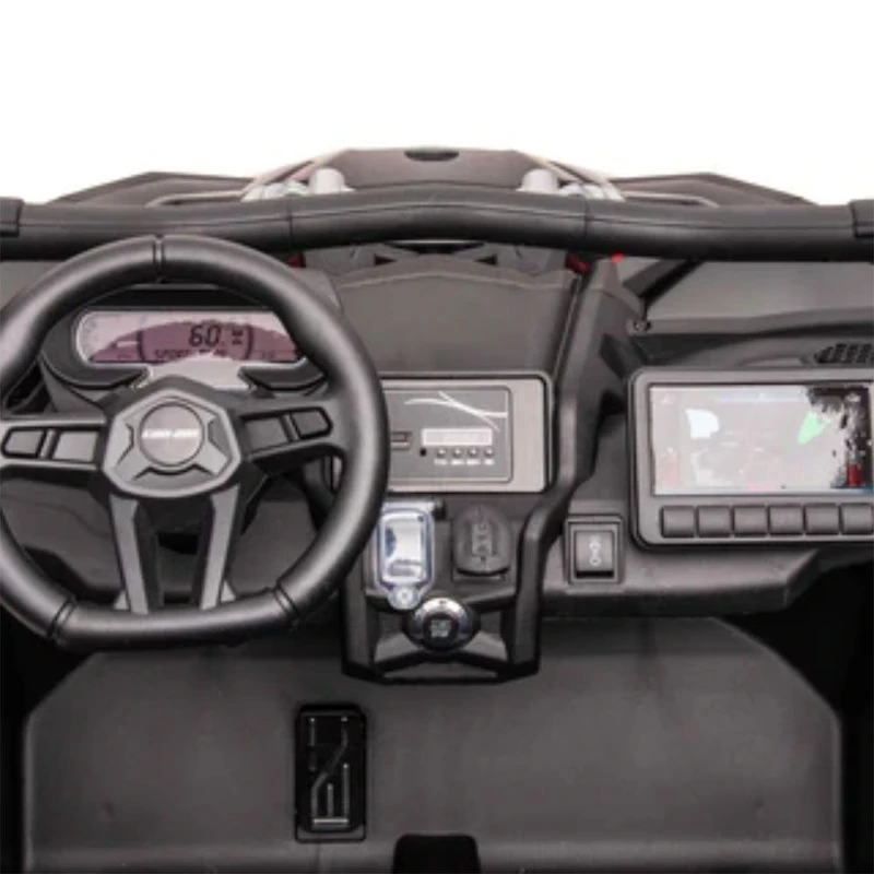 KIDSVIP Can-Am Maverick 2X24V Buggy UTV 4X4 pour enfants et tout-petits avec RC - Rose