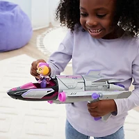 PAW Patrol: The Mighty Movie, Transforming Rescue Jet with Skye Mighty Pups Action Figure, Lights and Sounds