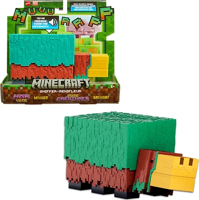 Minecraft Sniffer Action Figure, 3.25-in Scale & Game-Accurate Sounds