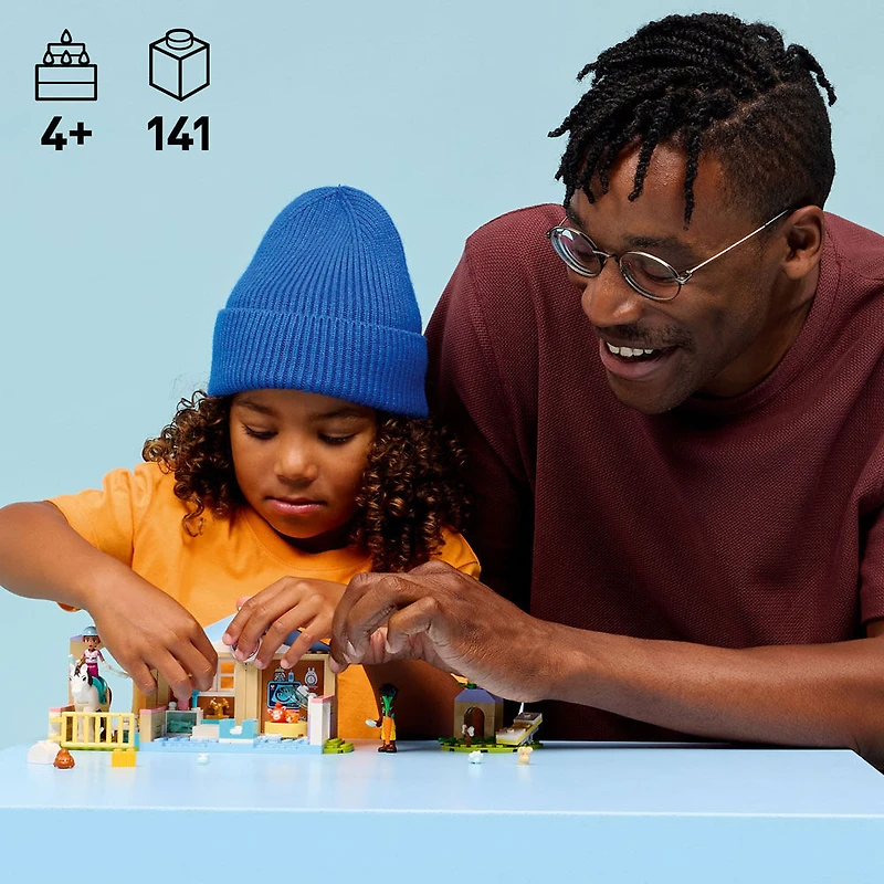 LEGO Friends La Clinique Vétérinaire des Animaux - 2 Minipoupées, un Chien, un Lapin, un Cheval, 2 Chats - 42696