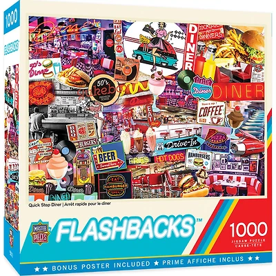 Casse-Tête 1000 Pièces "Flashbacks Quick Stop Diner"
