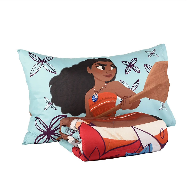 Ensemble de literie 2 Articles Moana pour Enfant, comprenant une Couette et une Taie d'Oreiller
