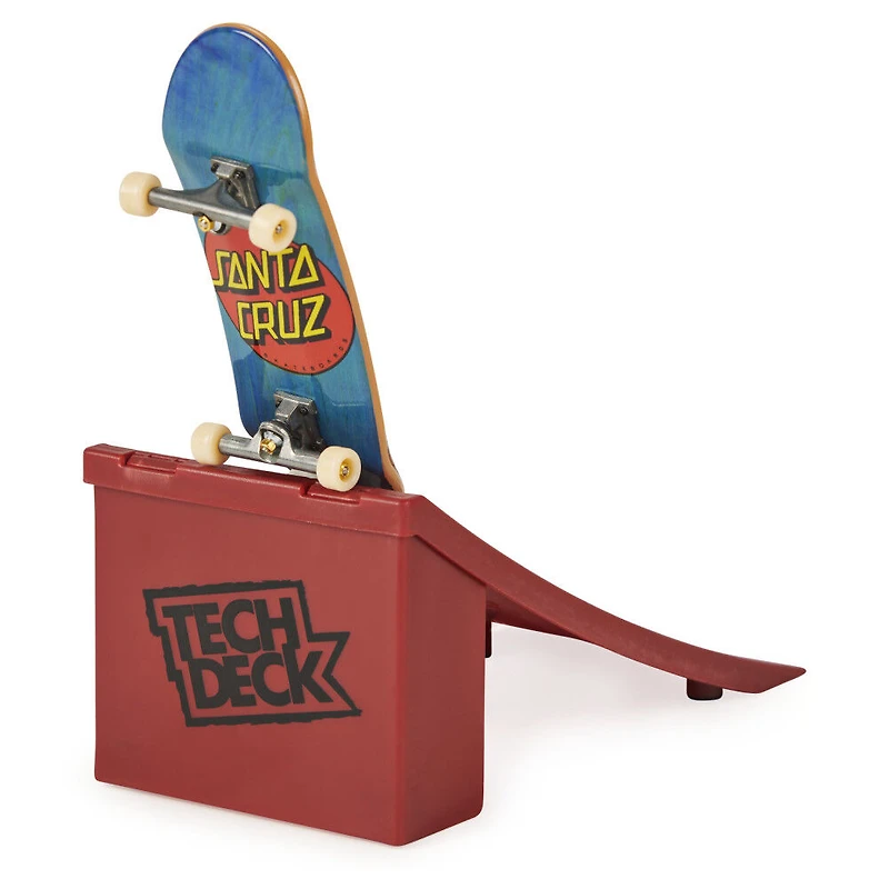 Tech Deck, Street Hits, Fingerboard Santa Cruz Skateboards avec rampe tremplin