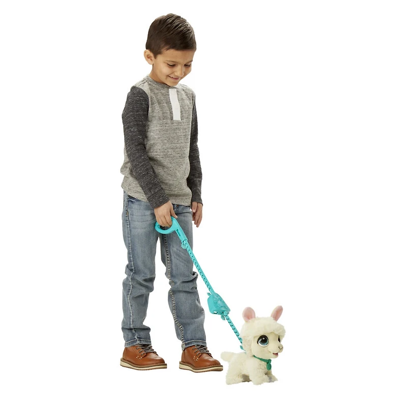 furReal Walkalots Grands pas, animal jouet lama interactif, sons et mouvements