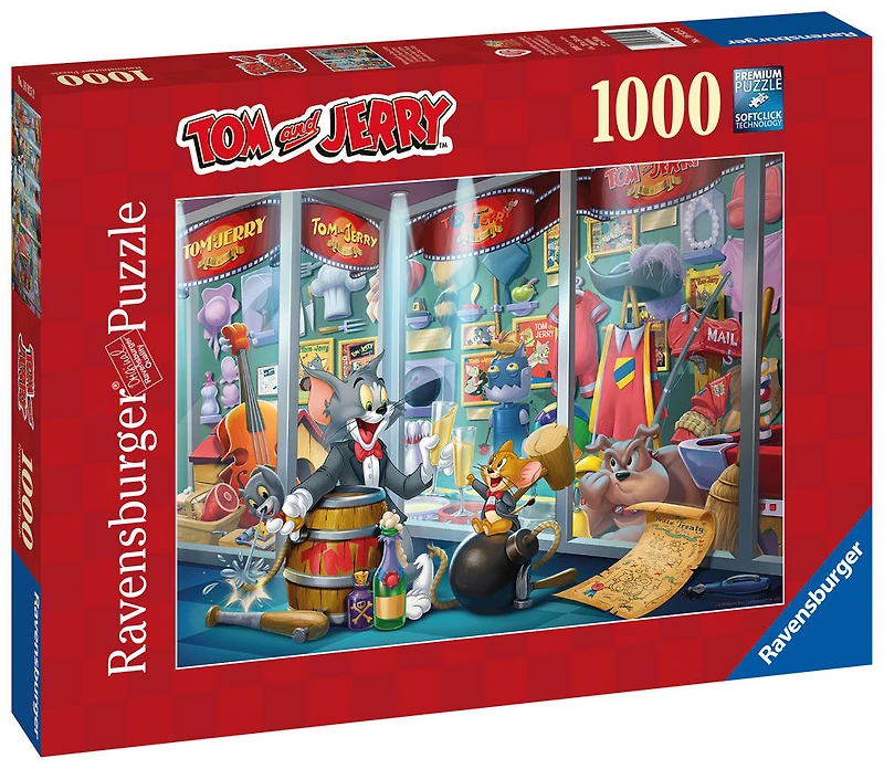 Ravensburger Tom et Jerry : Puzzle 1000 pièces du Temple de la renommée