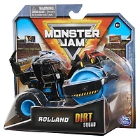 Monster Jam, Monster truck Rolland Dirt Squad Steamroller officiel avec pièces mobiles