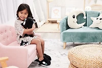 NightBuddies and BabyBuddies Set of 15" and 5" Plush Orca Black Light-Up Eyes