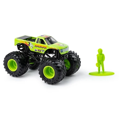 Monster Jam, Monster truck authentique Avenger en métal moulé à l'échelle 1:64