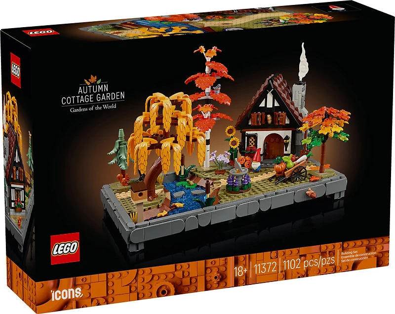 LEGO Icons Le Jardin du Chalet d'Automne, Ensemble de Construction, Décoration Intérieure Personnalisable pour Adultes 11372