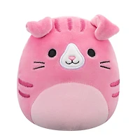 Squishmallows 12,7 cm Flip-A-Mallows - Geraldine/Brock - Chat écossais rose/bouledogue blanc et brun roux
