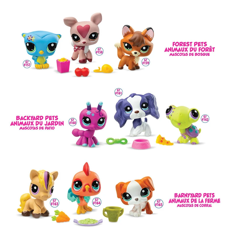 Trios d'animaux Littlest Pet Shop S3 - Animaux de basse-cour