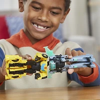 Transformers EarthSpark Cyber-Combiner, figurines Bumblebee et Mo Malto