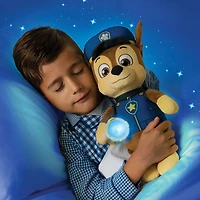 PAW Patrol, Peluche Chase à câliner avec lampe torche et effets sonores