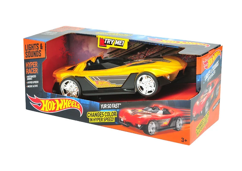 Hot Wheels - Véhicule Hyper Racer avec de sons et lumières