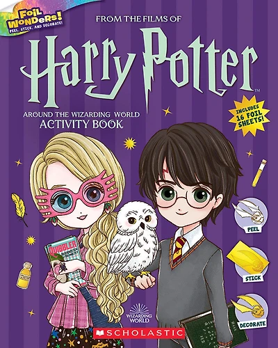 Around the Wizarding World Activity Book (Harry Potter: Foil Wonders) - Édition anglaise