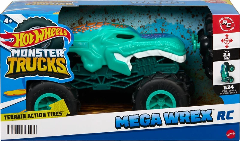 HOT WHEELS  Monster Trucks  Échelle1:24  VÉHICULE  MEGA-WREX RC