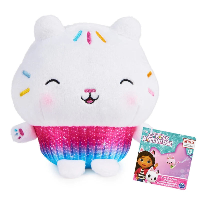 Gabby's Dollhouse, Peluche senchationnelle P'tichou de 17,8 cm, Peluches pour enfants