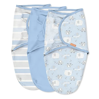 SwaddleMe  Couverture-sac originale Rayures d'éléphants